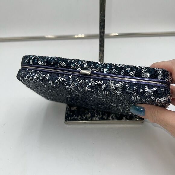 Unbranded Stormy Sequined Hard Clasp Clutch/Wallet - Picture 3 of 9